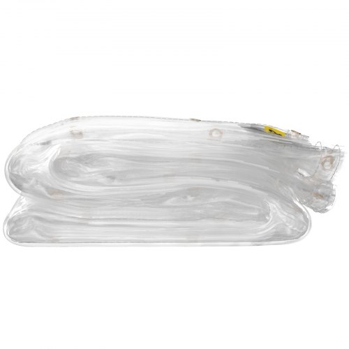 VEVOR Bâche Transparente PVC Imperméable avec Œillet Métal Jardin 2,4x6,1m 0,5mm