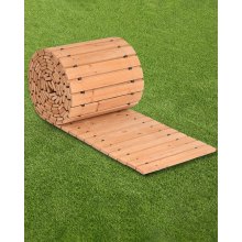 VEVOR Chemin de Jardin Bois Déroulant Allée Droite Extérieur Terrasse 727x43 cm