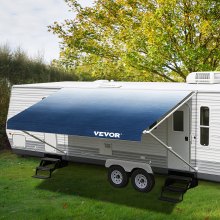 VEVOR Auvent pour Caravane Bâche de Camping 5,24 m Camping-car Bleu Ardoise