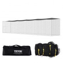 VEVOR Cage Frappeur de Baseball 21,7 m, Filet d'Entraînement Professionnel pour Frappeur de Softball, Cage de Lancer Portable avec Porte et Sac de Transport, Filet en PE Fermé Robuste Extérieur