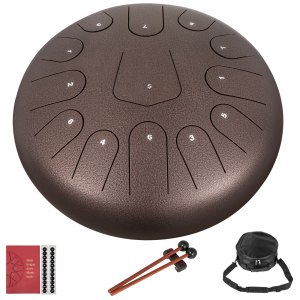 Tambour à Languette Mini 6 Notes En Acier - Instrument De Percussion Violet Pour Débutants Et Musiciens