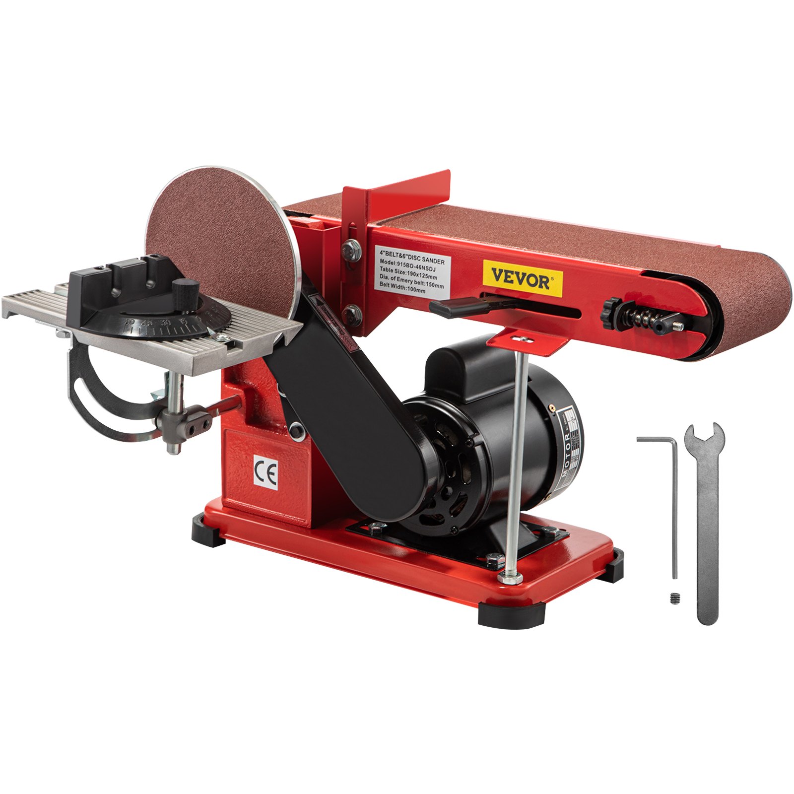 VEVOR Ponceuse à Bande et à Disque 375 W Ponceuse à Bande d'établi — free download