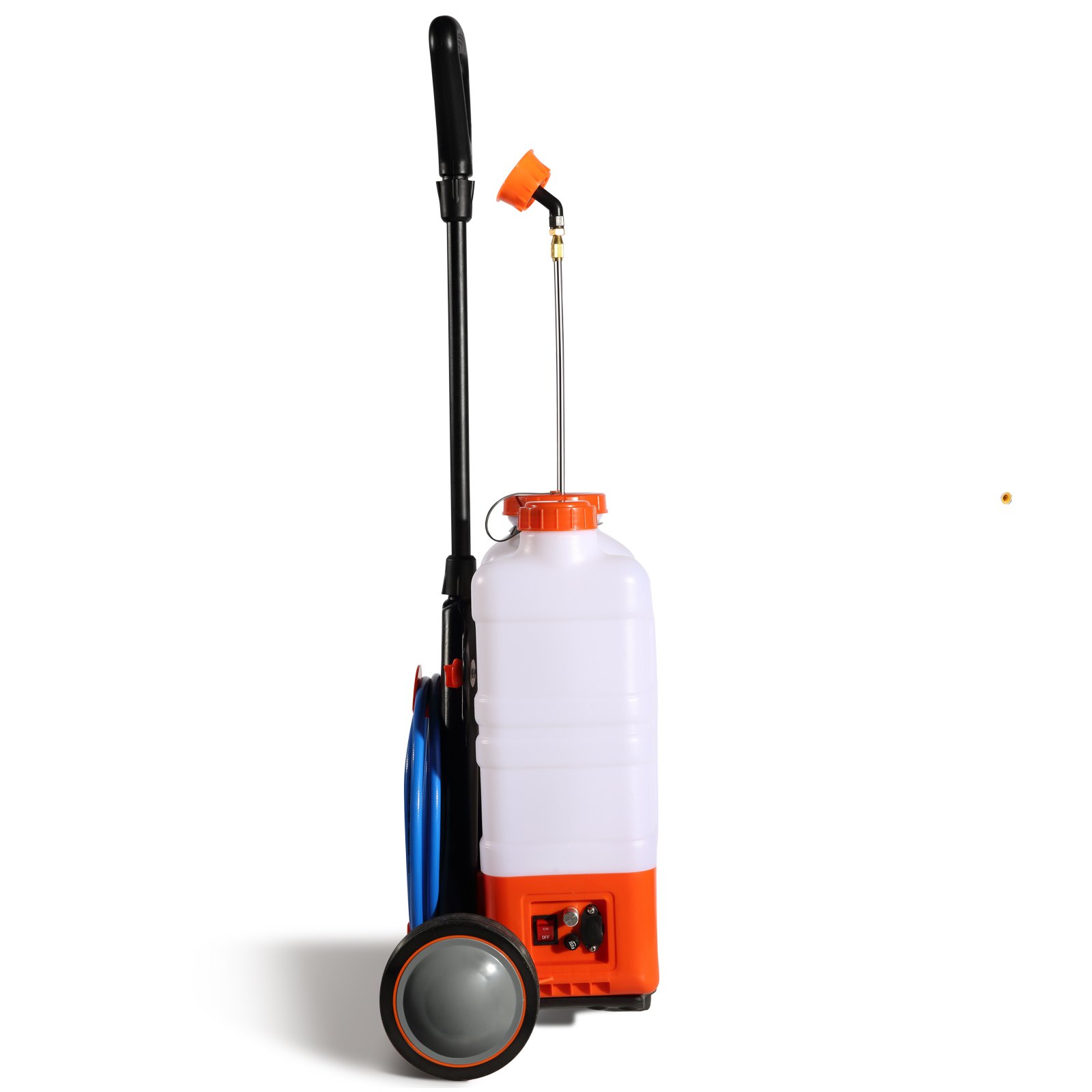 Pulvérisateur De Pelouse VEVOR Sur Roues 60 L – Pression 0-90 PSI, Batterie 12V, 8 Buses, Idéal Jardin & Désherbage