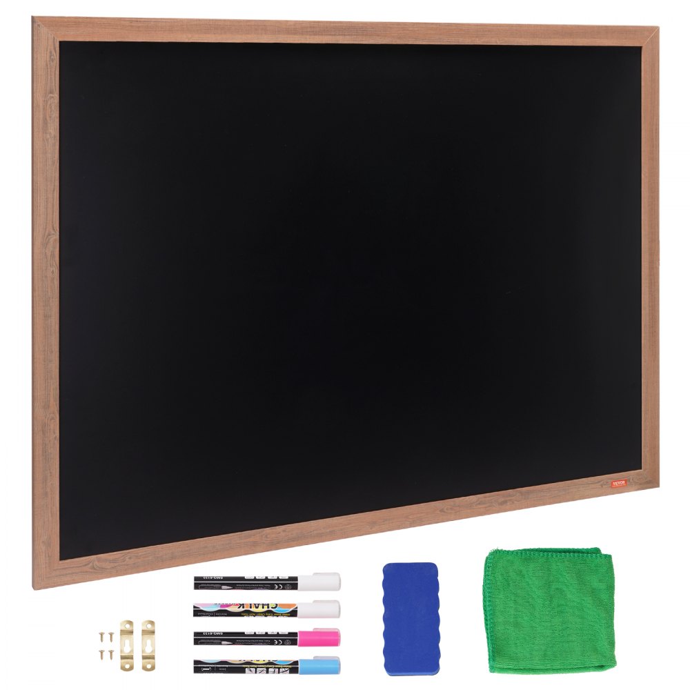 OFFCUP Papier Tableau Noir Autocollant Amovible 45 cm x 300 cm - Rouleau Mural Avec 5 Craies Pour la Maison, la Cuisine, le Bureau, l'École