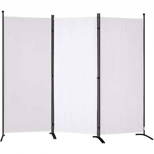 Paravent VEVOR 4 Panneaux – Gris – Séparateur De Pièce 224x171cm – Neuf