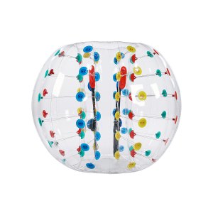 VEVOR Bulle Gonflable 1,5m Pois Rouge - Balle Pare-Chocs Humain PVC 0,8mm Pour Jeux Extérieurs Adolescents Adultes
