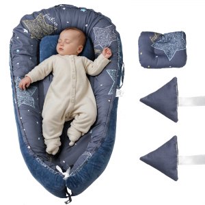 VEVOR Nid d'ange pour nouveau-né lit bébé avec appui-tête et housse 100 ...