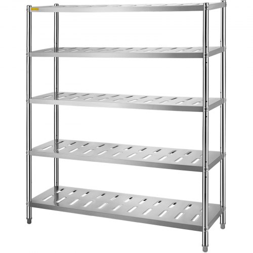 Etagère inox e = 1mm 1200x300x2000 mm avec renfort 6 niveaux omégas- DISTFORM - EPI00167 main image 1