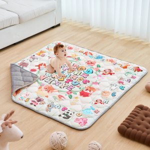 Tapis De Jeu Bébé VEVOR 150x200 Cm - Épais 10 Mm, Idéal Pour Ramper Et Jouer Au Sol