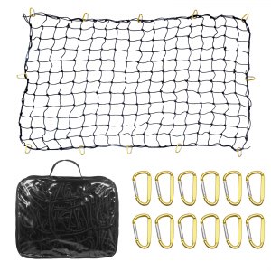 Filet de chargement pour pont de kayak 38x38cm, crochet à boucle, filet à bagages en nylon robuste, filet élastique, accessoires marins  18