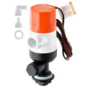 Pompe De Vivier 12V 800 GPH - Débit Max 800 GPH, Courant 4A, ABS, étanche, Protection Anti-allumage - Pour Eau Douce/salée, Aquarium, Appâts, Bateau