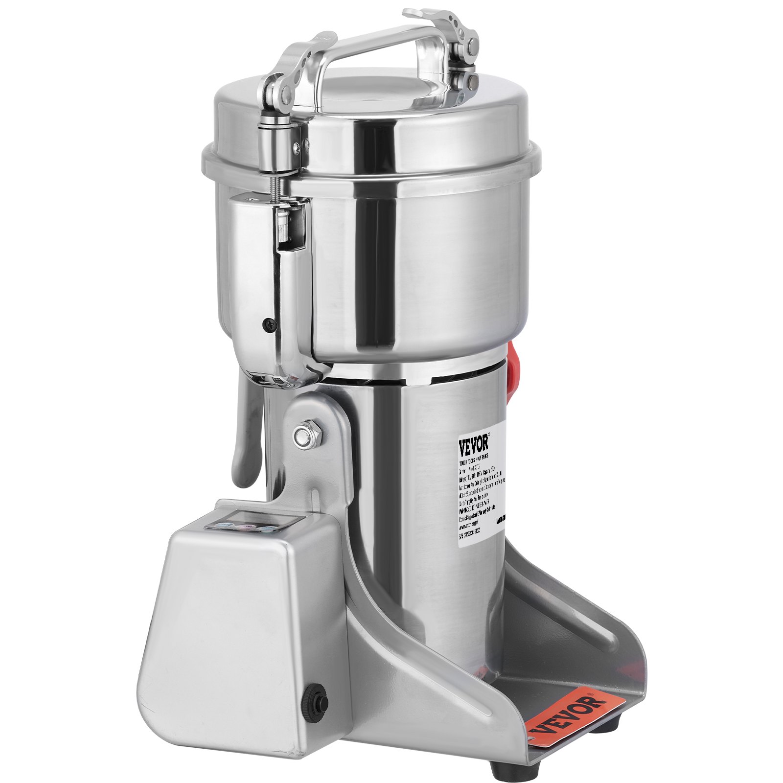 Moulin à Grain Électrique VEVOR 700g 1500W - Broyeur Épices Herbes Super Fin Inox