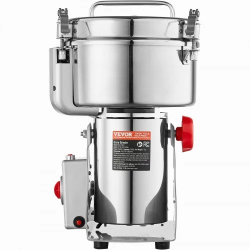 Moulin à épices électrique,VEVOR Broyeur à Grains Commercial De 2000 Watts,en Acier Inoxydable Vibrant Broie Rapidement Les Grains Le Cafe 94024484 Moulin à épices électrique,VEVOR Broyeur à Grains Commercial De 2000 Watts,en Acier Inoxydable Vibrant Broie Rapidement Les Grains Le Cafe 94024484