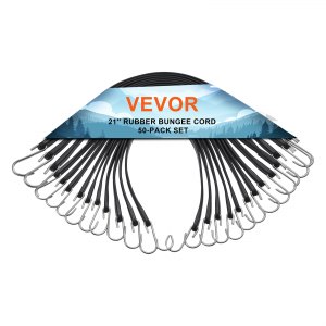 Lot de 4 tendeurs plats réglables de 122 cm avec crochets élastiques à Lot de 4 tendeurs plats réglables de 122 cm avec crochets élastiques à