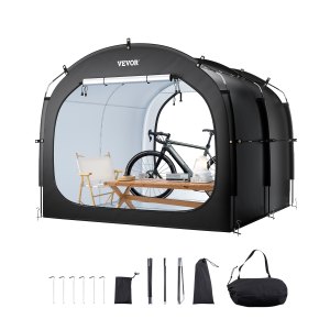 Abri Vélo Extérieur 200x165x80 Cm - Tente Imperméable Anti-UV Pour 2-3 Vélos - Montage Facile