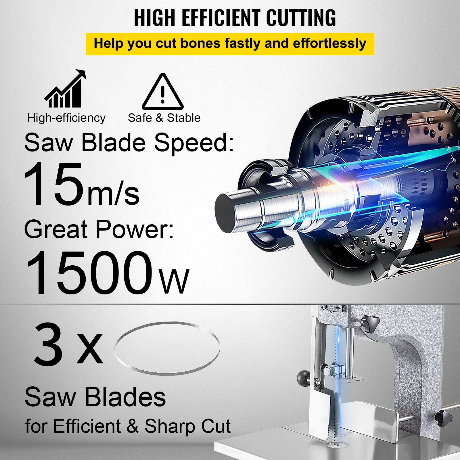 Scie Électrique pour Viande Scie à Os Électrique 220V 870W pour Couper — free download