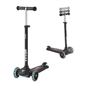 Trottinette Enfant à 3 Roues Lumineuses, Pliable à Hauteur Réglable pour Enfants Trottinette Enfant à 3 Roues Lumineuses, Pliable à Hauteur Réglable pour Enfants