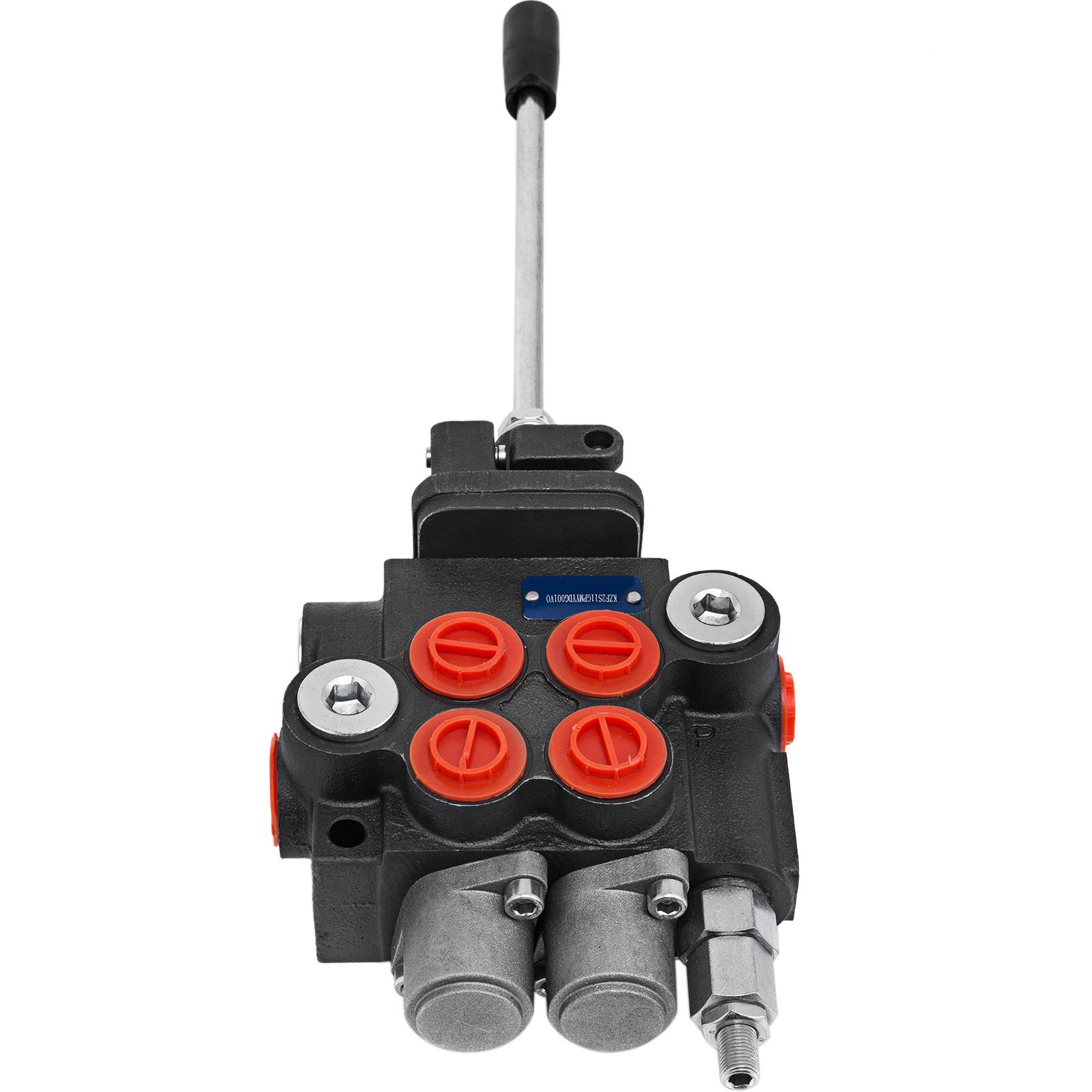 Vanne Commande Tracteur Vanne Hydraulique Double Effet P40-2OT - Commande Directionnelle 2 Bobines - Pour Tracteur Chargeur Presse Hydraulique 12 Tonnes
