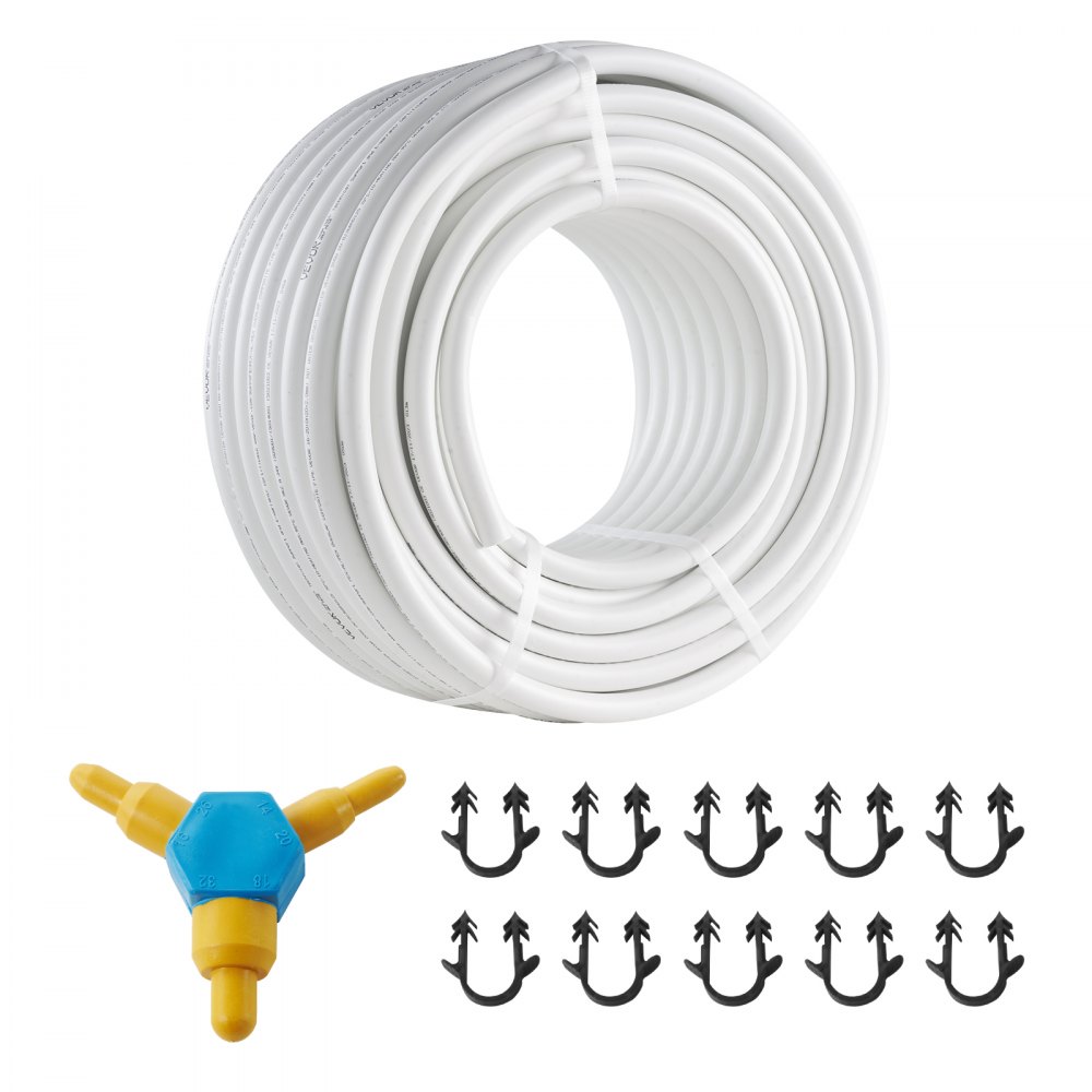 Collecteur De Chauffage Radiant Par Sol VEVOR – 5 Branches Avec Tubes PEX 1,27 Cm – Installation Facile