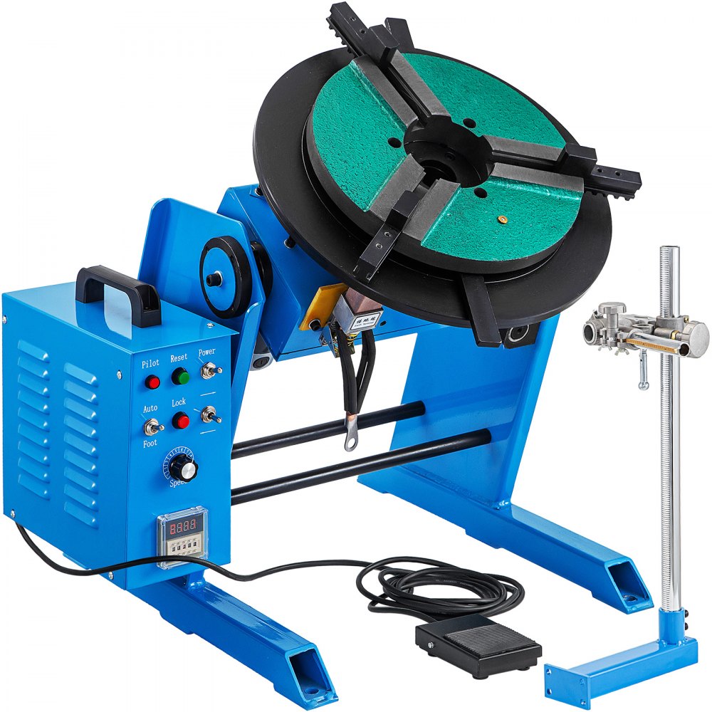 Positionneur De Soudage Rotatif VEVOR 30 Kg - Table Tournante 0-90° - Vitesse 1-12 Tr/min - Neuf