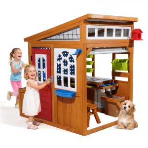Maisonnette VEVOR 2-en-1 Intérieur/extérieur Pour Enfants Dès 1 An – Avec Toboggan, Panier De Basket, Tunnel, Télescope Et Tableau D’activités – Jeu Actif Et Imaginatif Garanti !