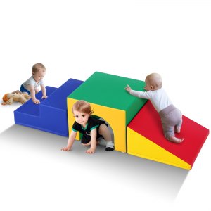 VEVOR Grimpeur à tunnel unique, ensemble de jeu pour tout-petits, blocs ...