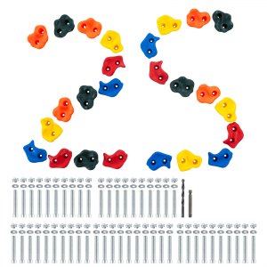 Set De Prises D'escalade Colorées Pour Mur D'escalade - Marque Loggyland, Plastique - Loisir Enfant