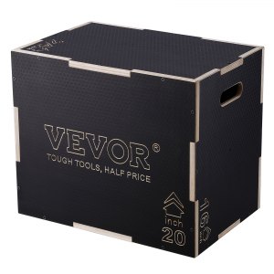 Box Pliométrique 3-en-1 - 30x35x40 Cm - PVC Antidérapant - Pour Sauts, Fitness, HIIT, Musculation à La Maison