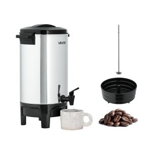 Percolateur à Café 9,75 L 65 Tasses Distributeur De Boissons Chaudes En Acier Inoxydable Filtre Permanent Marmite A Vin Chaud 90 98 Maintenu Infusion Rapide Appareil Chauffe Eau The Chocolat P 010649495826