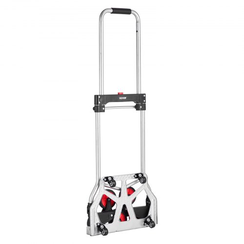 Chariot D'escalier Pliable 6+2 Roues - Capacité 210kg - Acier Et PU