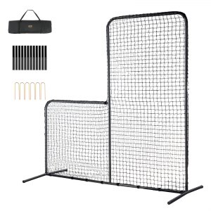 Filet D'entraînement Athletic Works 7x7 Pieds, Jaune/noir/blanc, Pour Baseball Et Softball