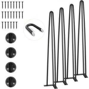 Pieds De Table En Métal Pieds De Meubles,4 Pièces,10cm 15cm 20cm 25cm