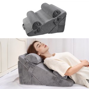 Coussin incliné pour lit Oreiller Triangle en Mémoire de Forme pour Apnée du Sommeil, Reflux Gastrique, soulèvement des Jambes - Santé - Mieux vivre Coussin incliné pour lit Oreiller Triangle en Mémoire de Forme pour Apnée du Sommeil, Reflux Gastrique, soulèvement des Jambes - Santé - Mieux vivre
