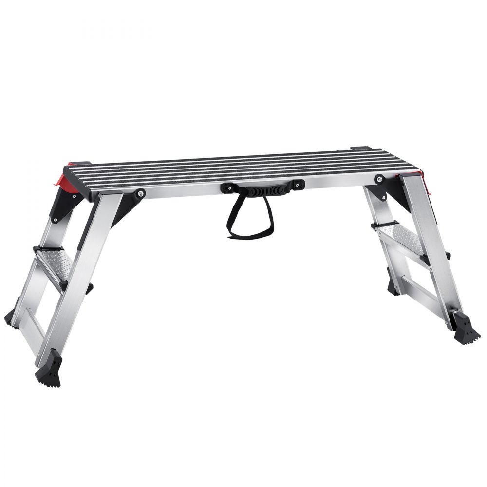 Tabouret Pliant Aluminium 100cm - Banc De Travail, échelle 2 Marches - Capacité 150kg
