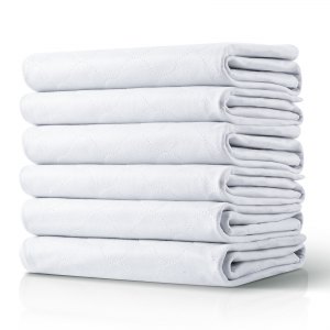 Lot de 4 alèses lavables imperméables réutilisables pour incontinence – Idéal pour les adultes, les enfants et les animaux domestiques – 86,4 x 91,4 cm
