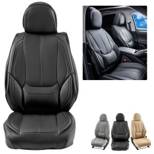Housses de siège de voiture en cuir PU, ensemble complet