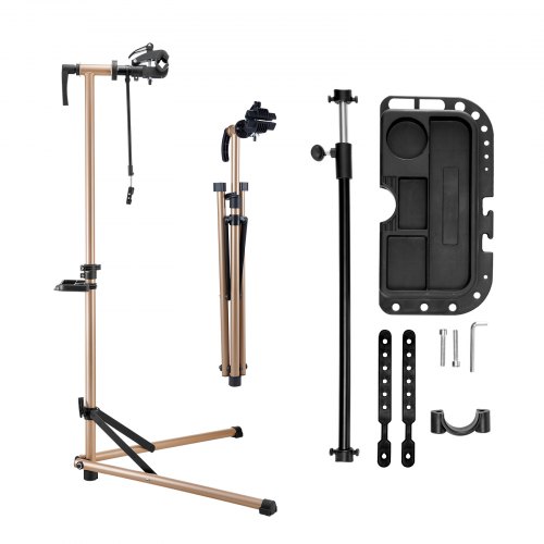 Support De Réparation Vélo Pliable – Atelier Vélo Portable En Aluminium, Compatible Vélos De Route, VTT, Fat Bike – Réglage Précis