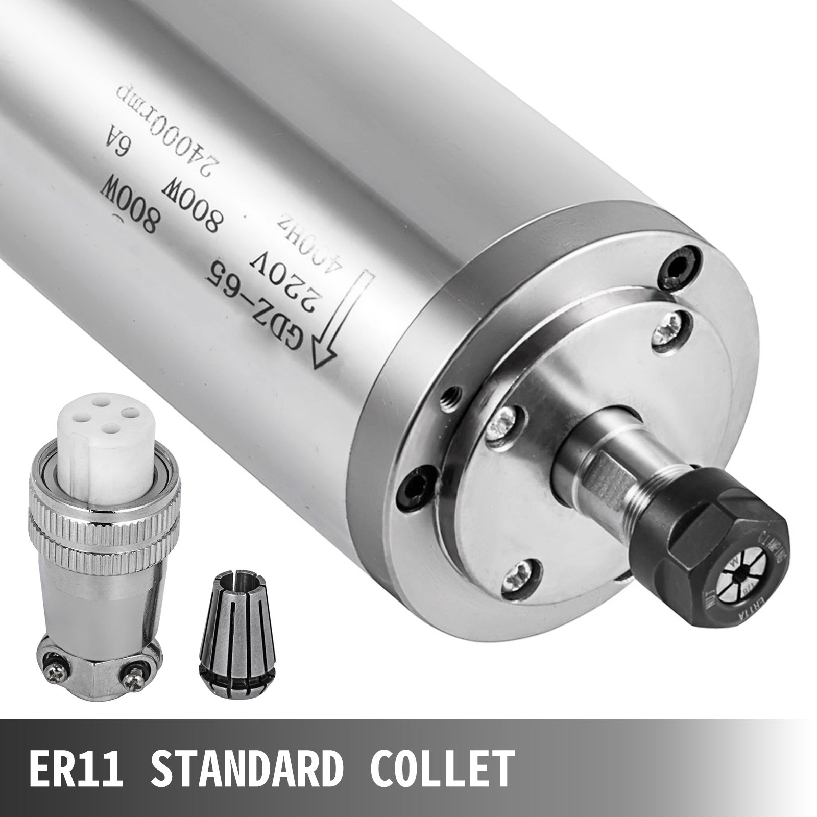 VEVOR Motore Mandrino Raffreddato ad Acqua in Acciaio Inossidabile 304, 8000-24000 R / min