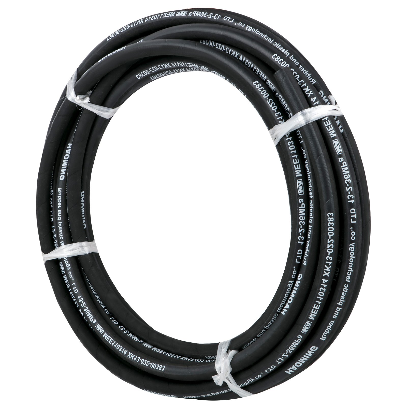 VEVOR Tubo Flessibile Idraulico per Olio 15 m Tubo in Gomma 2 Trecce in Filo di Acciaio Tubo per Olio Diametro Interno 1/2 pollice, 5000 PSI max, Tubo Idraulico -40-121°C per Olio ad Alta Pressione