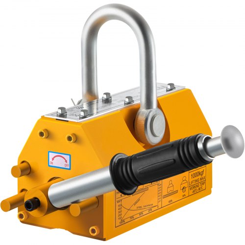 VEVOR Sollevatore Magnetico d'Acciaio 1000KG, Magnete di Sollevamento della Gru del Magnete per Ingegneria Mineraria del Trasporto di Ingegneria di Elettricità, Sollevamento di Lamiere di Acciaio