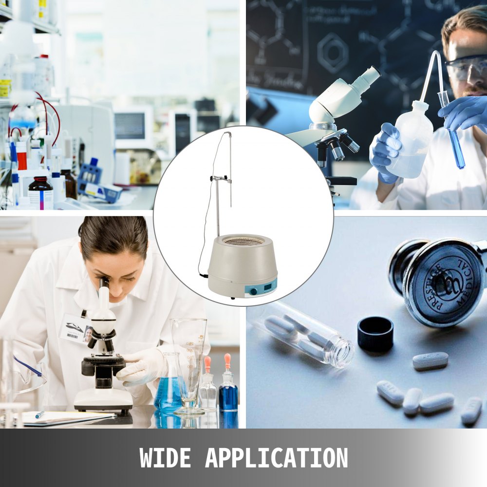 Mantello Riscaldante Per Agitatore Magnetico Elettrico Digitale 1l Sensore Pt100