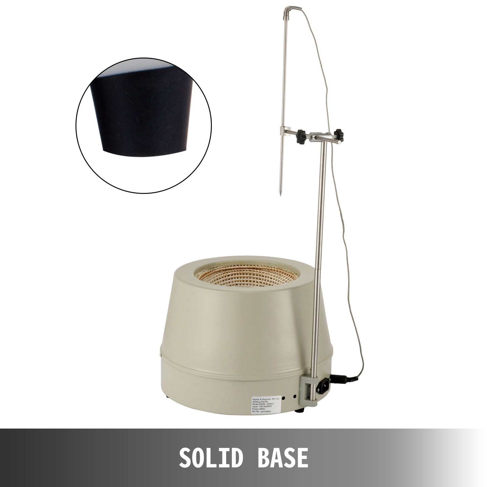 Mantello Riscaldante Per Agitatore Magnetico Elettrico Digitale 1l Sensore Pt100