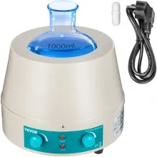 VEVOR 1000ML Agitatore Magnetico 350W Mantello Riscaldante Display Digitale per Pallone a Fondo Tondo Laboratorio Agitatore Magnetico Macchina Per Mescolare