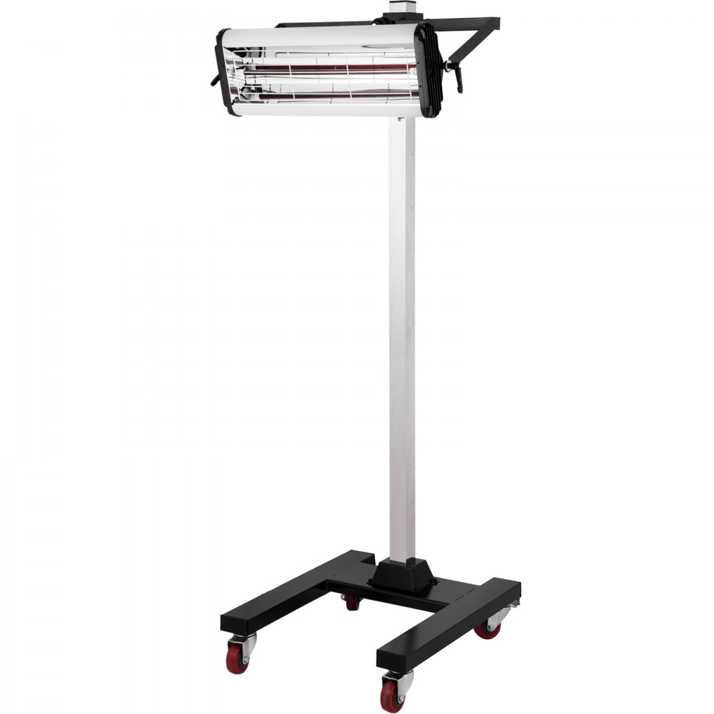 VEVOR Lampada per Vernice Riparazione Carrozzeria 220V 1000W Lampada per Vernice Auto a Infrarossi Lampada per Carrozzeria Riparazione di vernice Supporto per Asciugatrice (1000W)