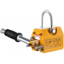VEVOR Gru di Sollevamento Magnete, Capienza Stimata 100 kg Sollevatore Magnetico a Magnete in Acciaio per Il Sollevamento di Lamiere di Acciaio, Blocchi, Barre, Materiali Cilindrici e Altri Materiali
