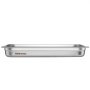VEVOR Set Contenitore per Alimenti Antiaderente da Cucina Confezione 6 Pezzi, Vassoio Contenitore da Tavolo in Acciaio Inox Bacinelle Profondità 67mm per Catering Uso Commerciale Senza Coperchio