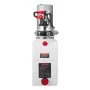 VEVOR Centralina Idraulica Pompa Idraulica per Rimorchio Ribaltabile Azione Singola, Flusso 3,4 L/min, Pressione d'Olio 2320-2900 PSI, 12 V CC con Serbatoio in Plastica per Sollevatore Rimorchio