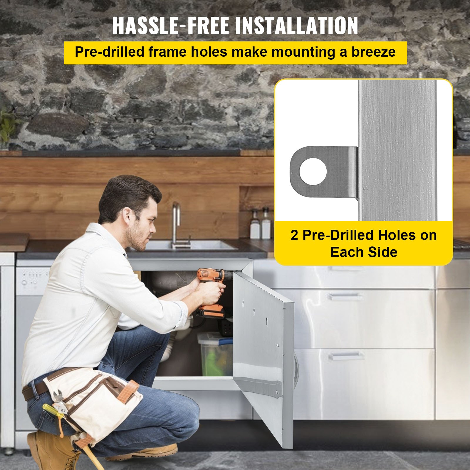 Bbq Barbecue Sportello Di Ispezione Porta Singola 50x35cm Acciaio Inox Gasgrill