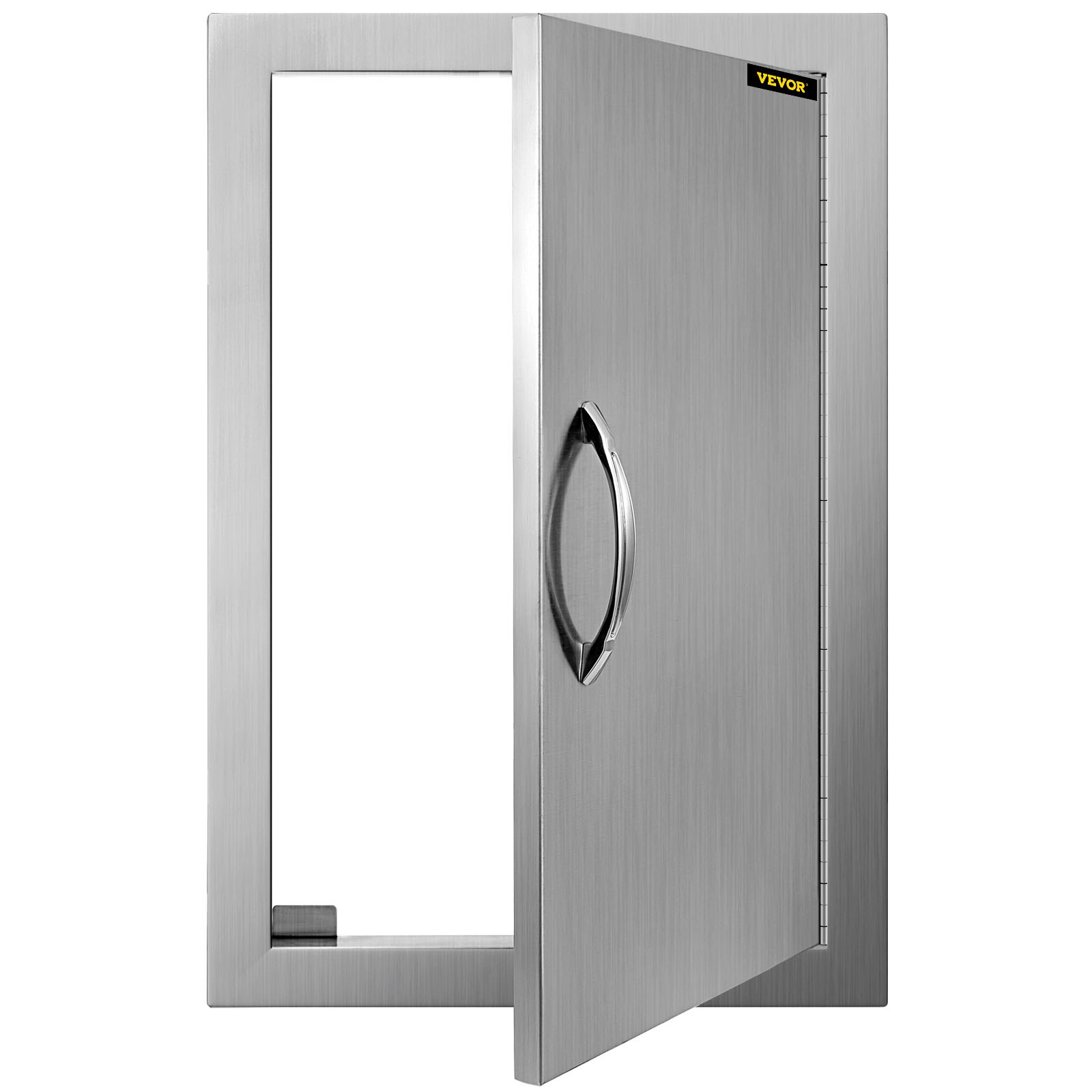 VEVOR Porta da Cucina per Esterni, Porta per Barbecue 36X50cm, Accesso Semplice Perfetto per Cucine Condizioni Meteorologiche, Pioggia o Tuoni Armadio, in Acciaio Inox 14W-20HB con Anta Singola