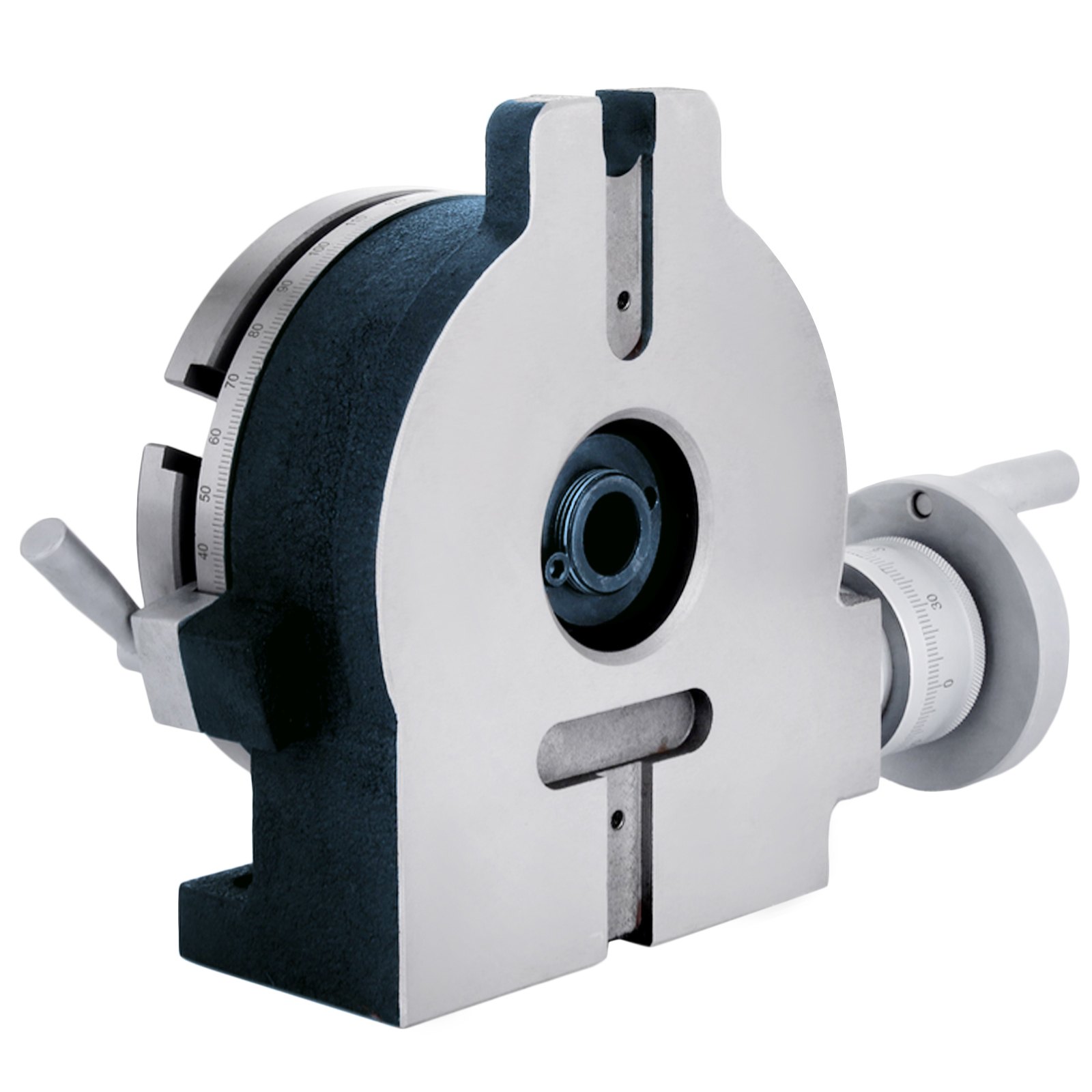 VEVOR Rullo di Divisione Verticale Orizzontale a 4 Scanalature Diametro da 150 mm, Set di Fresatura per Colata HT200 con Quadrante di Ripristino per Tavolo Rotante con Maniglia per Lavorazione Metallo